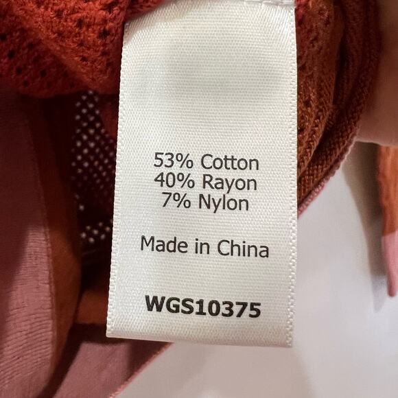 Market & Spruce Striped Knit Sweater XL Cotton Blend Crew Neck Pullover - Picture 3 of 4